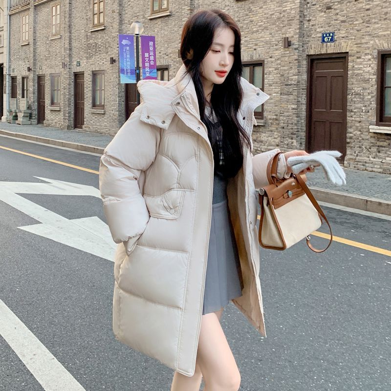 波司澄波司澄冬季新款纯色系女装韩版网红爆款羽绒羽绒棉服外套中