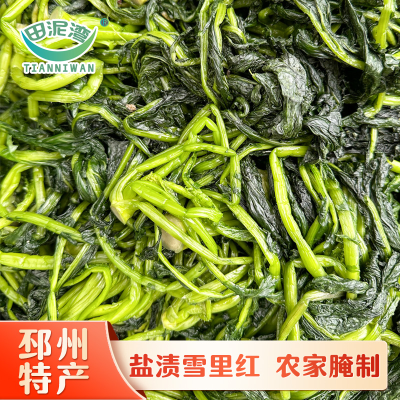 邳州特产农家腌制雪里红传统工艺新鲜现腌手工揉搓腌制雪里蕻咸菜