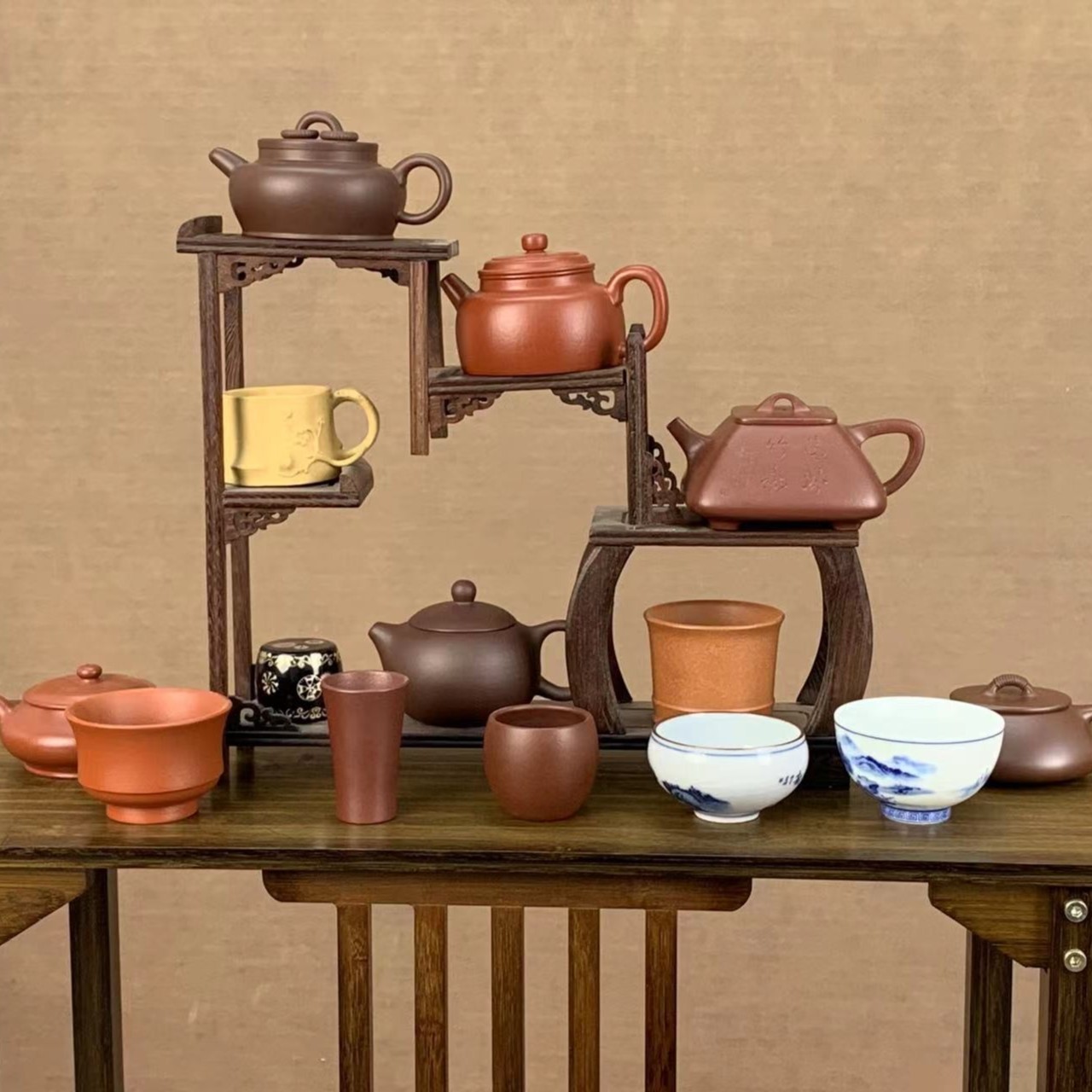 原矿紫砂壶、杯 / 图中随缘其一