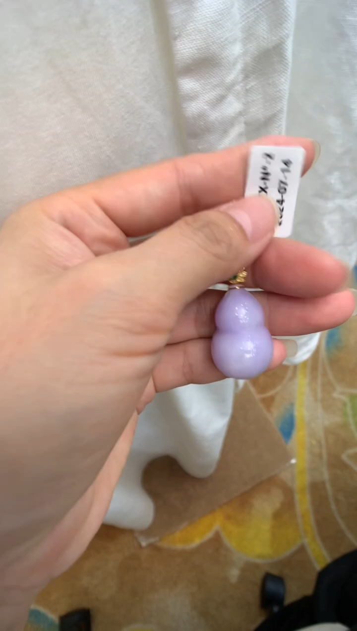 【闪购商品】翡翠颈饰18K金镶嵌葫芦