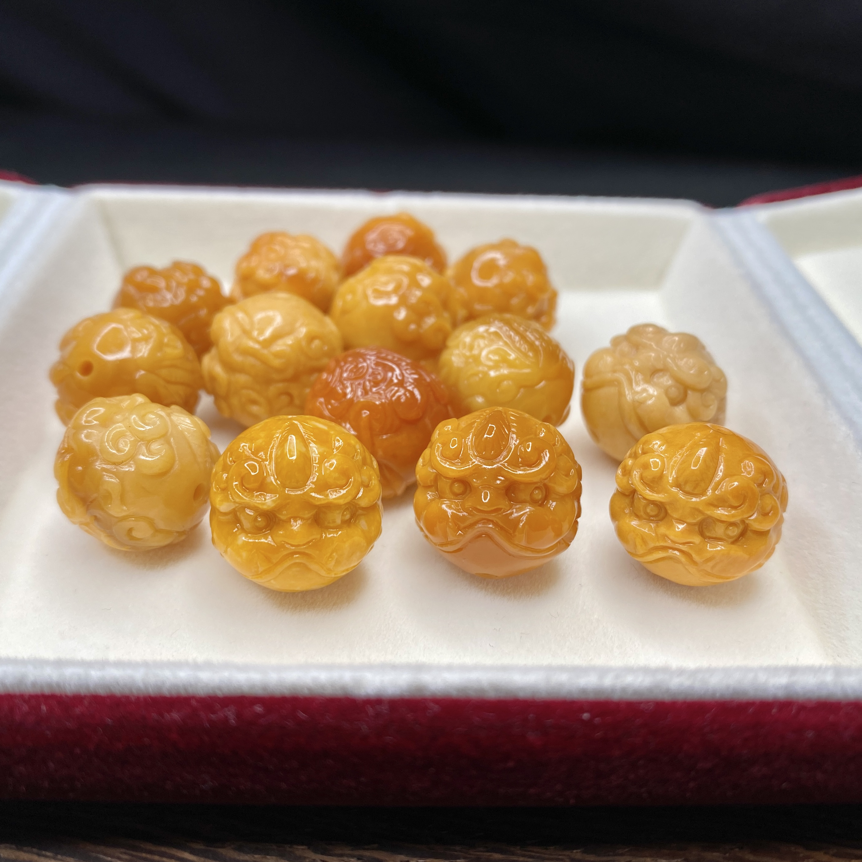 0643缅黄精工雕刻配珠（多样性发货）