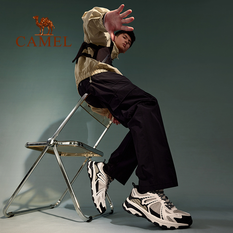 【追光】骆驼男鞋户外慢跑鞋2025新款防滑透气登山跑步男生运动鞋