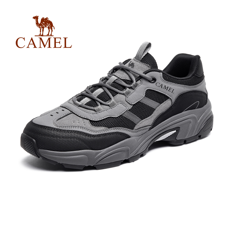 CAMEL/骆驼男士春季时尚拼接舒适透气百搭运动户外休闲A132693030