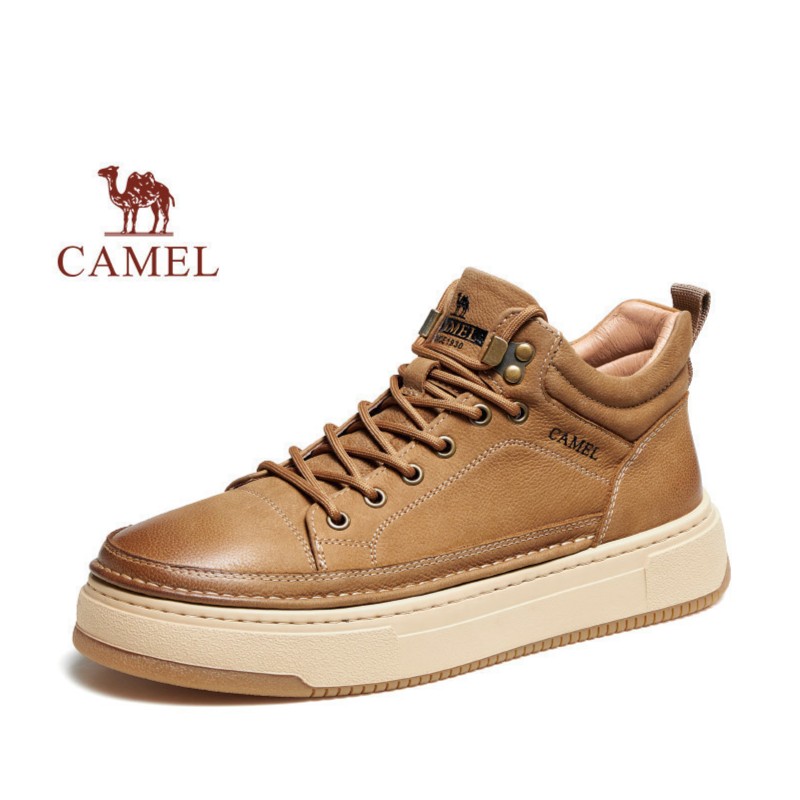 CAMEL/骆驼男鞋2023冬季新品休闲鞋潮流厚底运动板鞋G13W046100