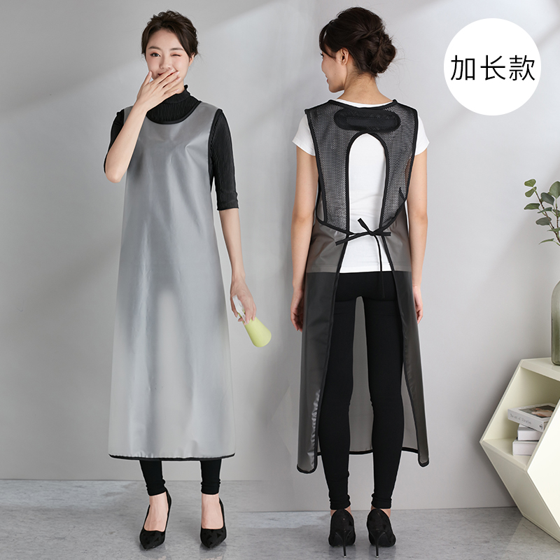 防水防油长款围裙理发宠物不粘毛发母婴洗澡水产塑料防水背心