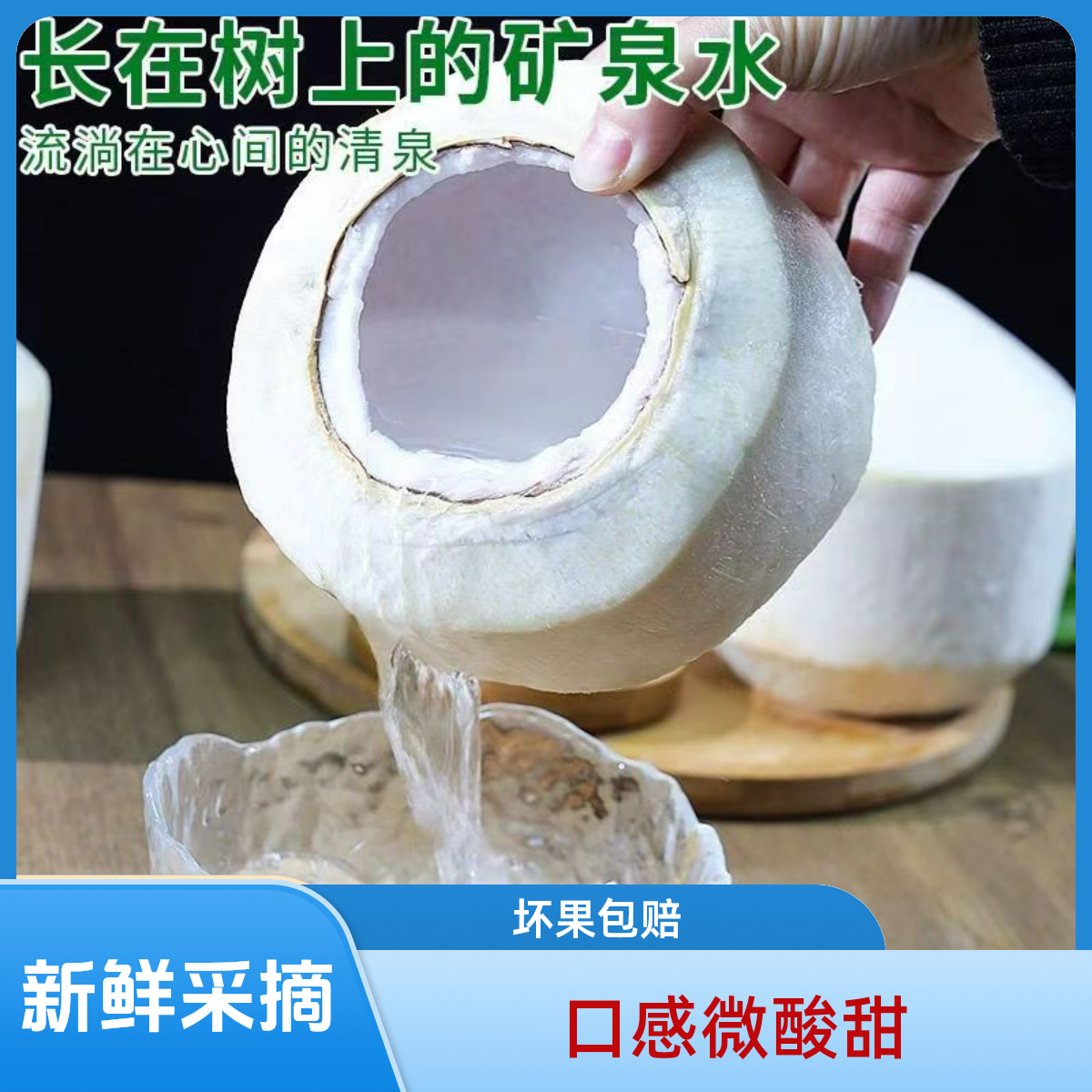 当天摘海南椰青削皮9个装天然饮品大自然口感微酸甜坏果包赔新鲜