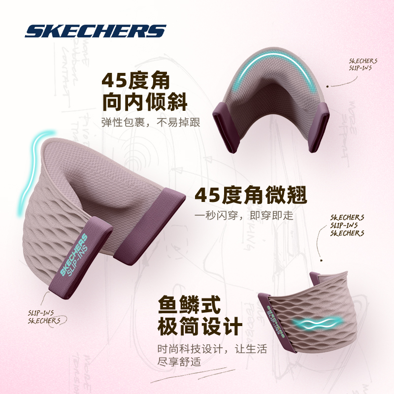 Skechers斯凯奇896177女鞋夏季新款蕾丝透气休息健步鞋防滑软底