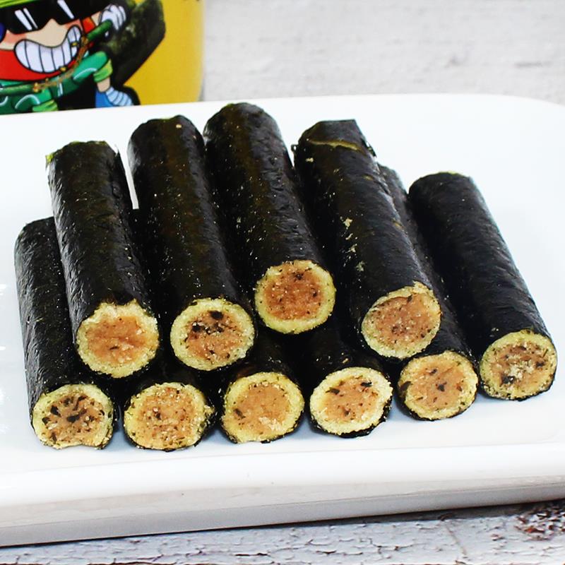 嗨爆肉松海苔卷韩式紫菜蛋卷鳕鱼虾松夹心脆儿童孕妇休闲早餐笋0g