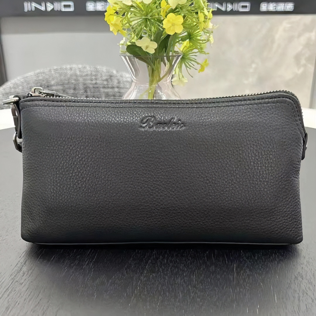 男士真皮头层头皮手包休闲商务包新款真皮包手拿包牛皮拉链