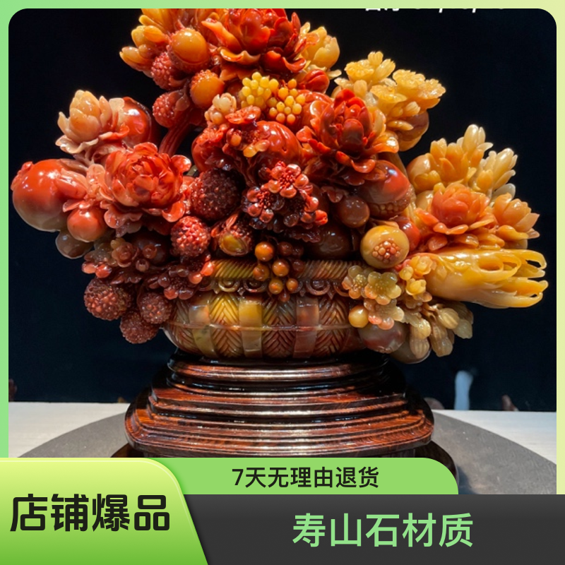 寿山石山水田黄印章印摆件貔貅手把件石雕工艺品入门玄关奇石金蟾