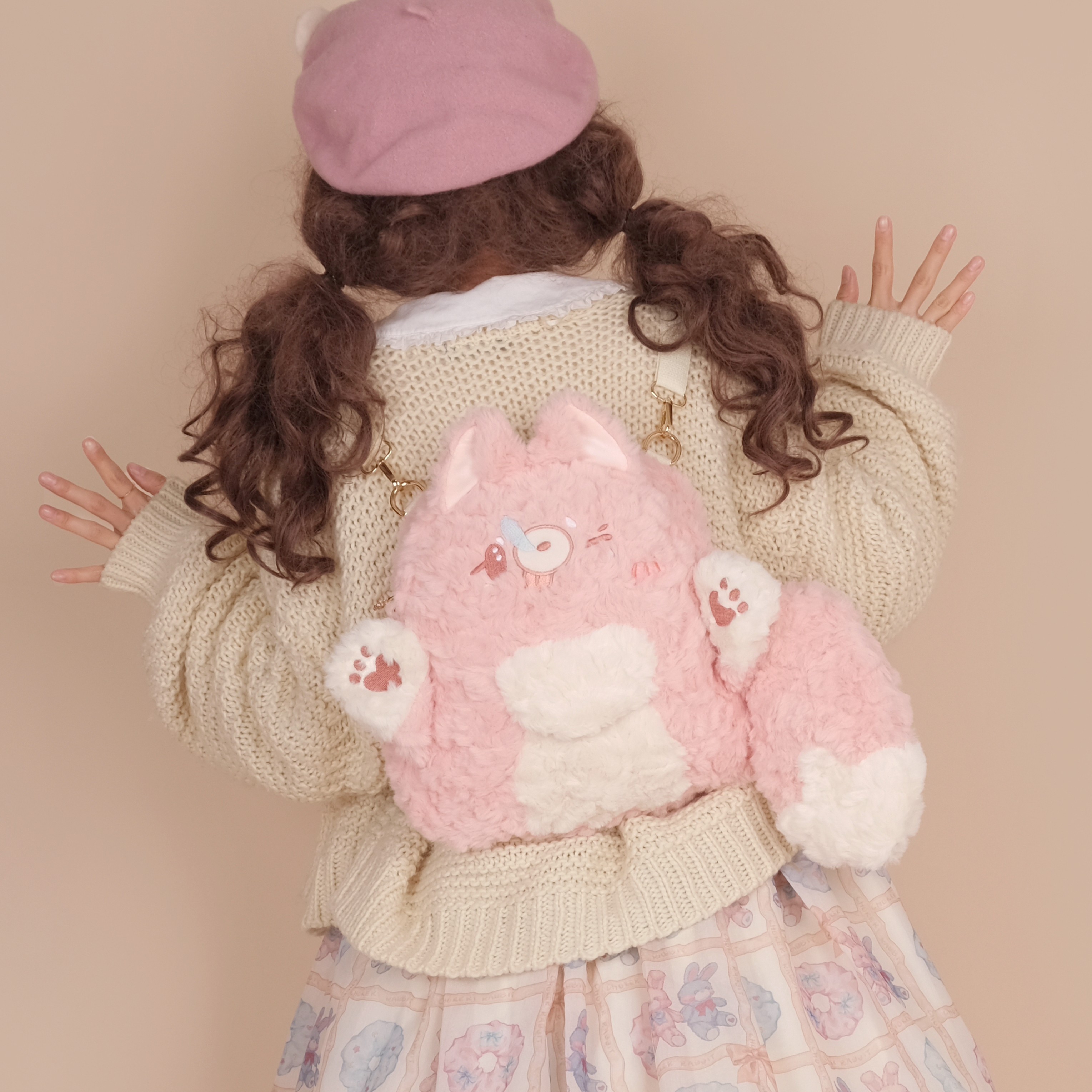 小狗莫莉lolita全款现货洛丽塔毛绒小狐狸尾巴可拆卸女孩秋冬百搭