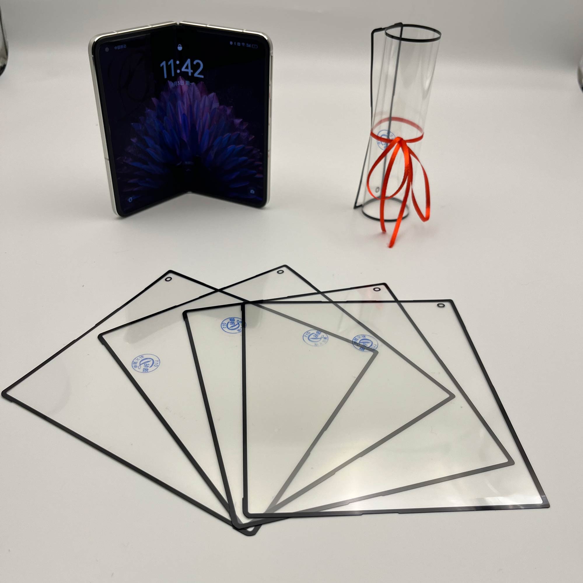 荣耀V Purse柔性手机盖板折叠膜PET+oca胶原厂专用 二张
