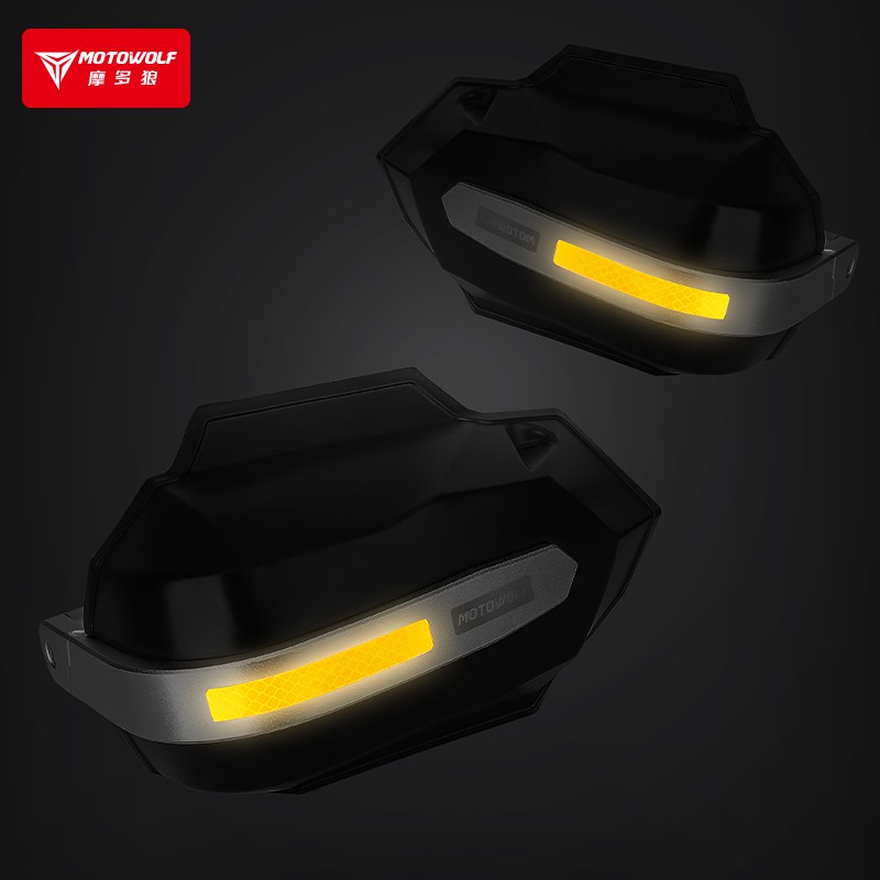 达人专属摩托车铝合金护手罩折叠加厚挡风骑行机车防摔罩子弹款