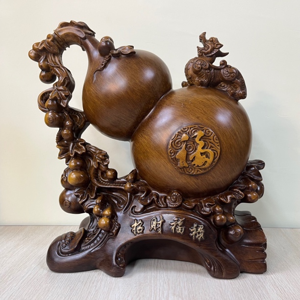 福禄招财貔貅葫芦摆件客厅酒柜送礼摆设装饰YC（约长22高22cm）