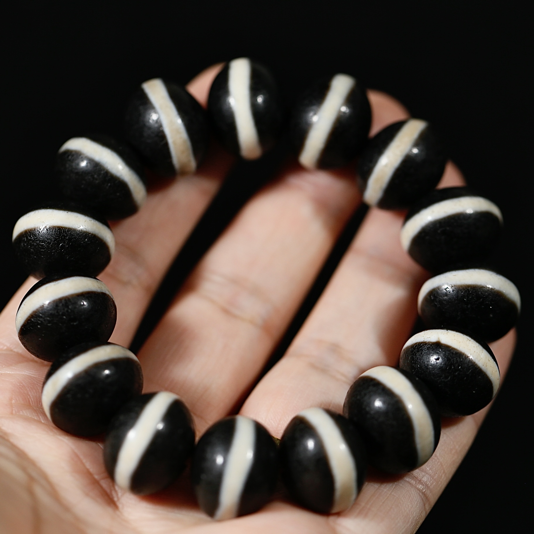 一代老台湾上肯老超顶手工一线药师玛瑙手串民族风百搭轻奢天珠