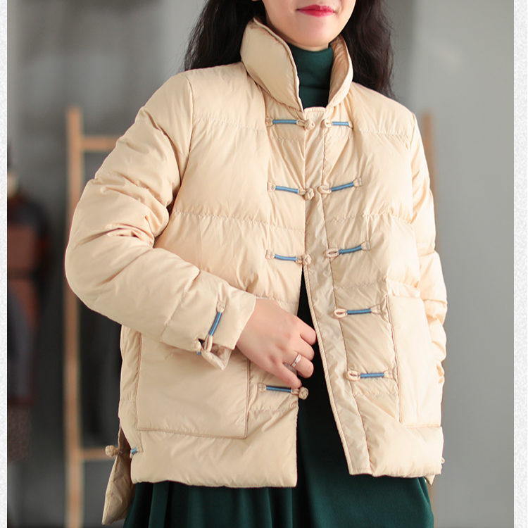2024秋冬季新款女装羽绒服中国风盘扣宽松百搭时尚保暖不挑年龄身