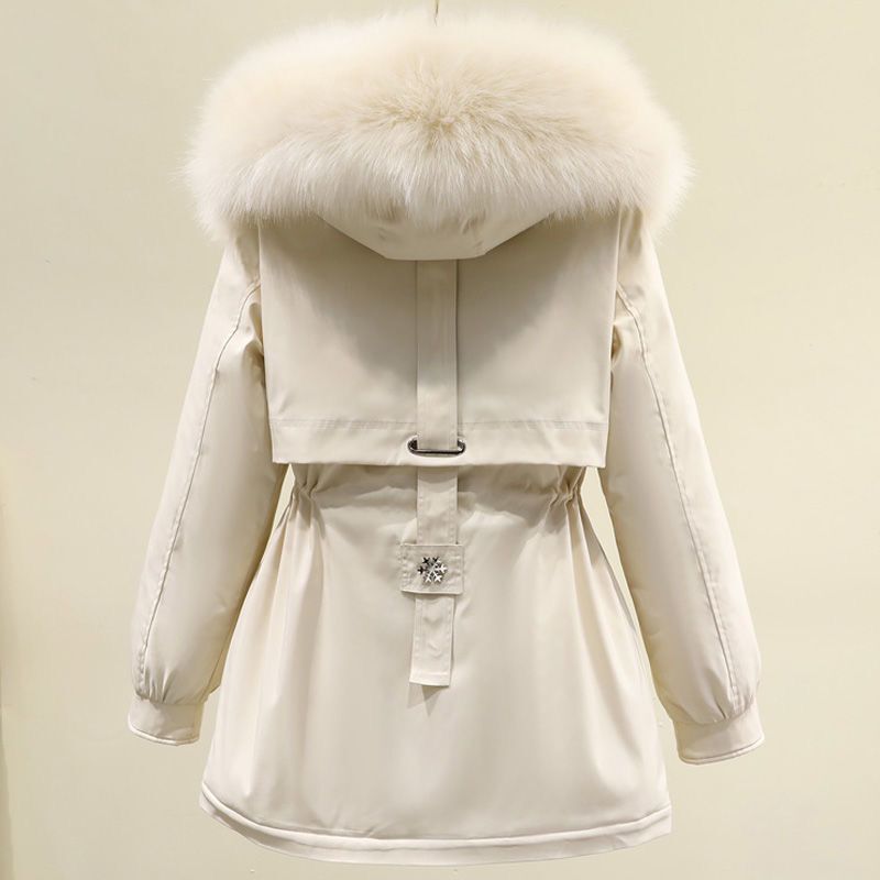 波司澄短款网红棉衣女派克服2023新款棉服冬季韩版外套宽松加绒加