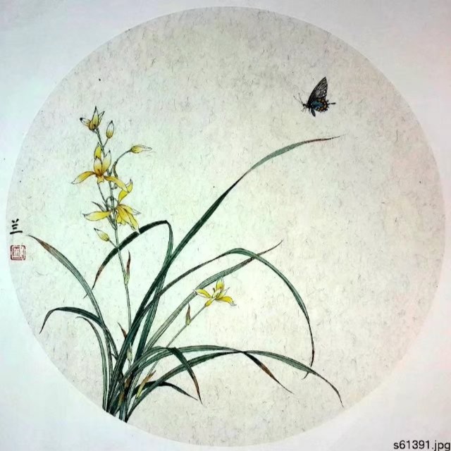 苏绣小白教学材料包 兰花