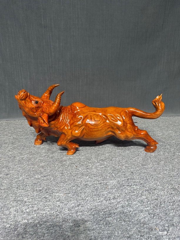 #水牛#抬头牛#香樟木#工艺品#木雕#根雕#家居摆件