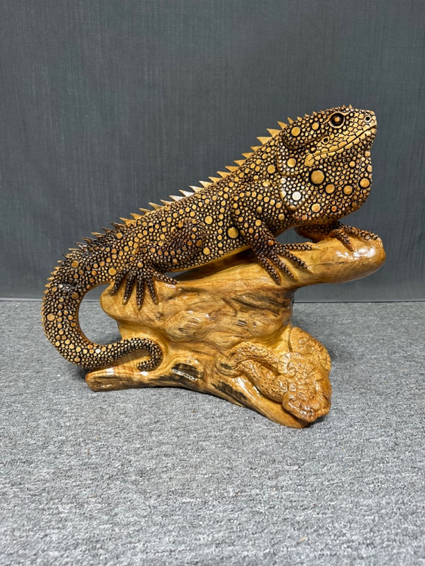 #香樟木蜥蜴#整体无拼接#木雕根雕#家居摆件#工艺品摆件#手工艺