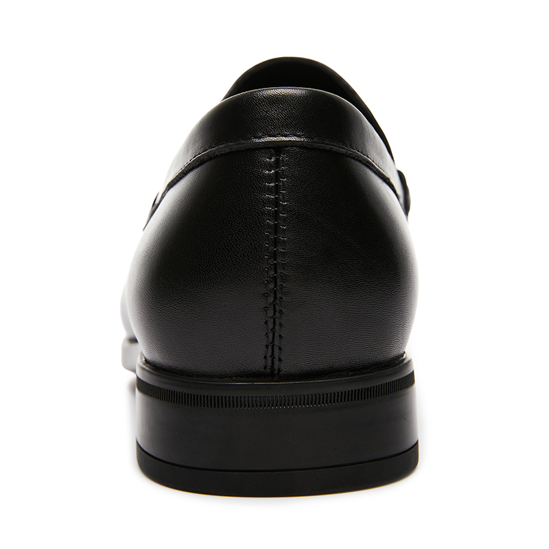 欧洲站经典马衔扣休闲男皮鞋一脚蹬商务正装办公鞋时尚牛皮乐福鞋