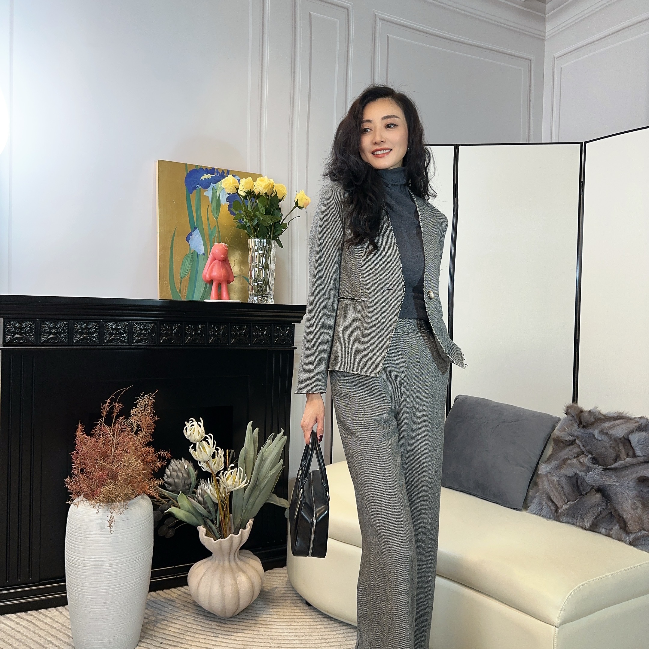 【霄霄美学】老钱风小西装套装24W340/34K341||X.W限量