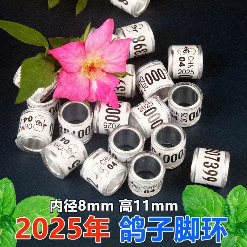 鸽子足环2025年足环海外环不能比赛的足环鸽子种鸽环鸽具鸽用品