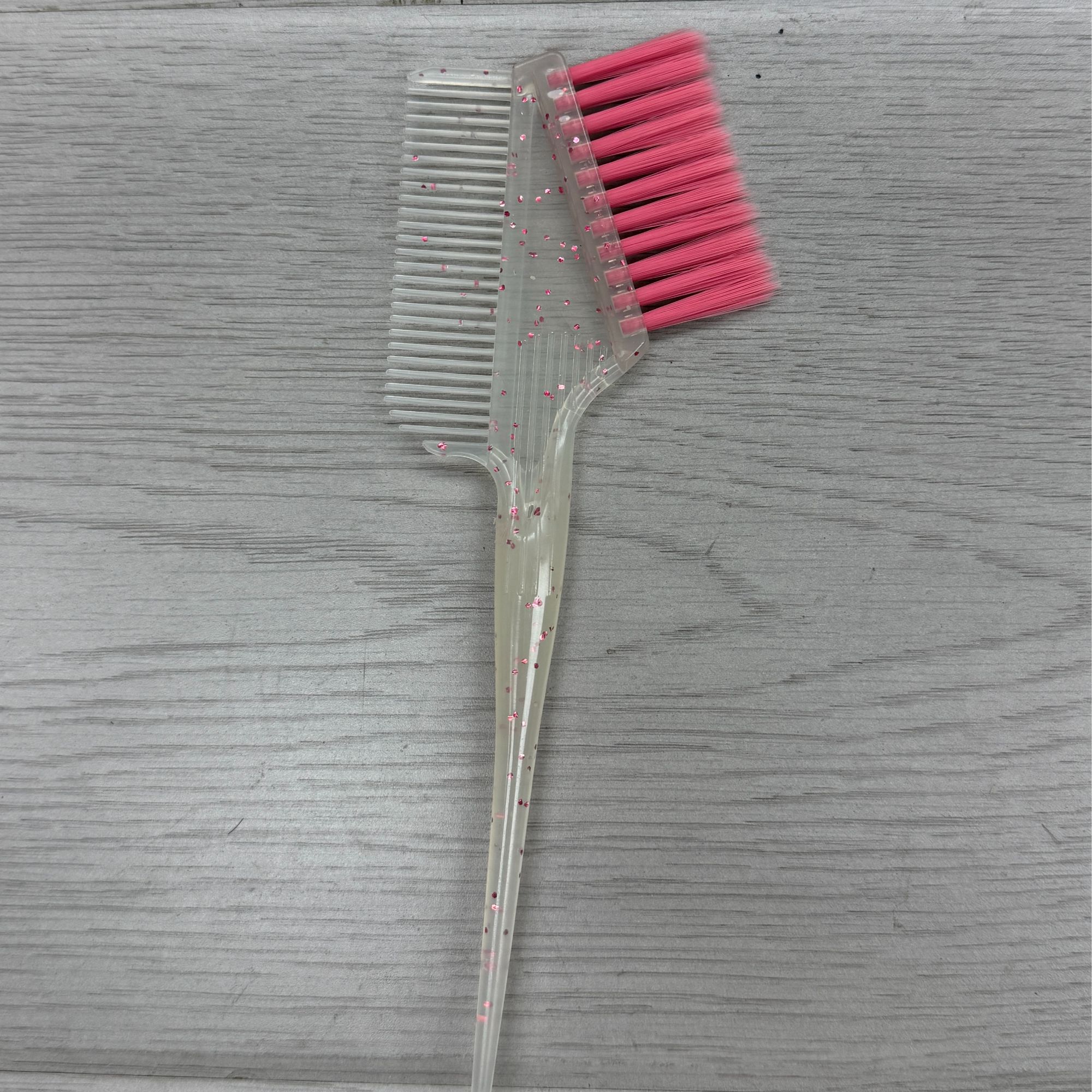 焗油水晶梳子染发刷子梳子染发毛刷软毛美发染色高档理发店工具刷