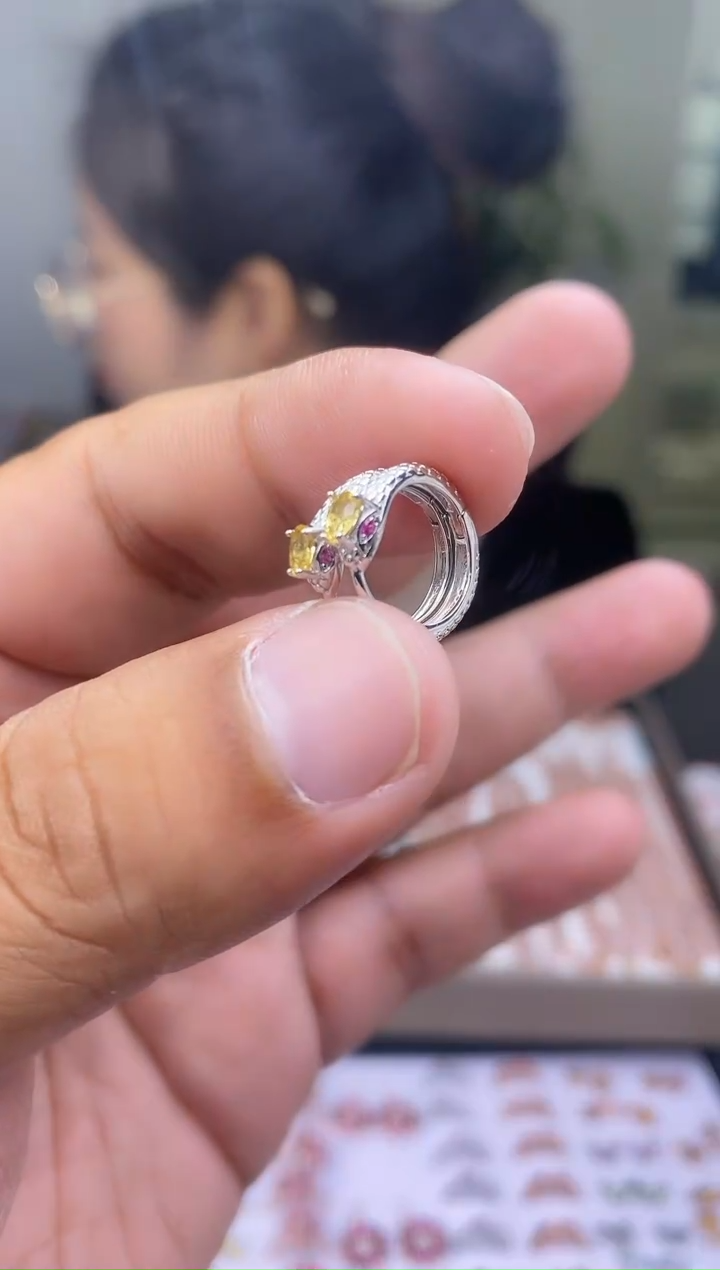 【闪购商品】碧玺耳扣银S925镶嵌2