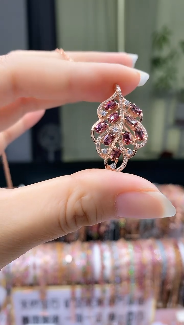 【闪购商品】碧玺吊坠银S925镶嵌1231234987
