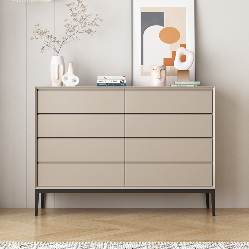 意式极简八斗柜卧室玄关床尾收纳储物柜简约轻奢客厅抽屉柜八斗橱