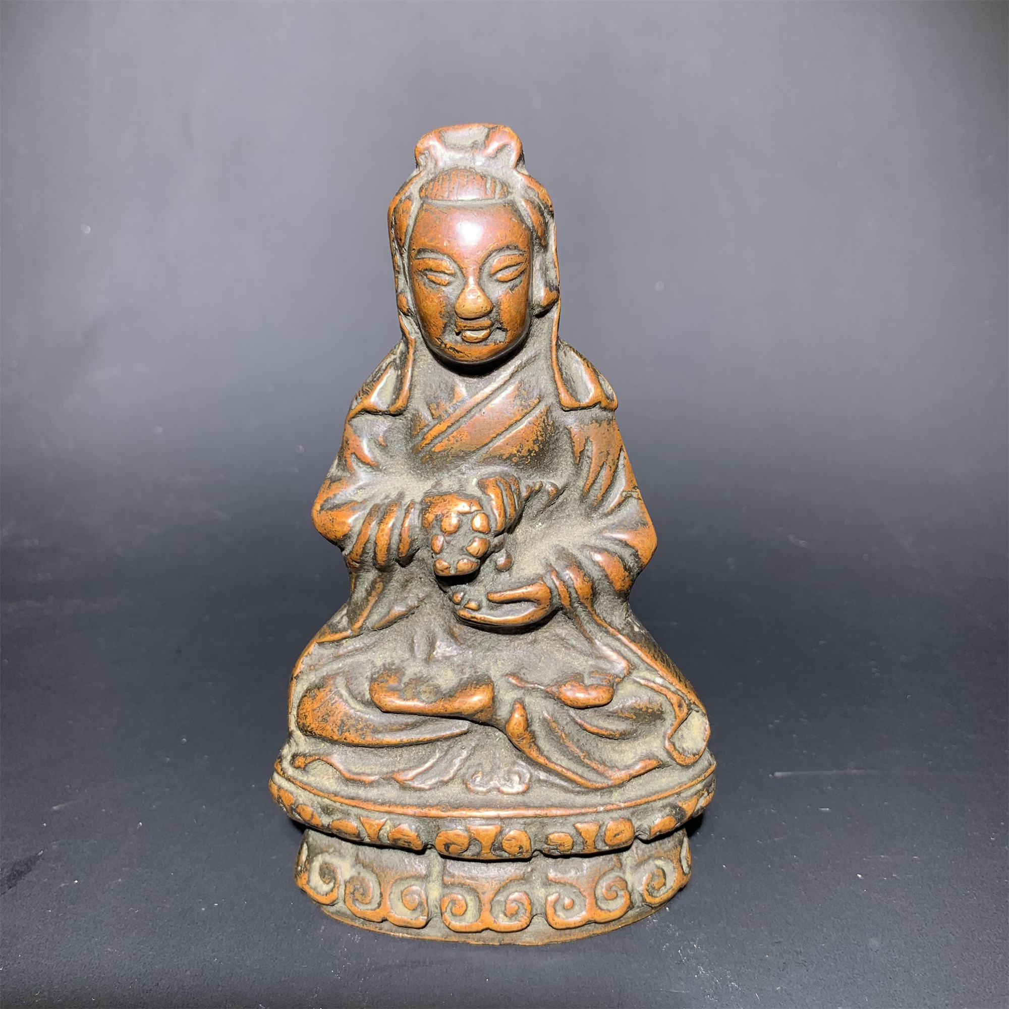 清晚期铜菩萨造像/山东省传承文物商店库出091509