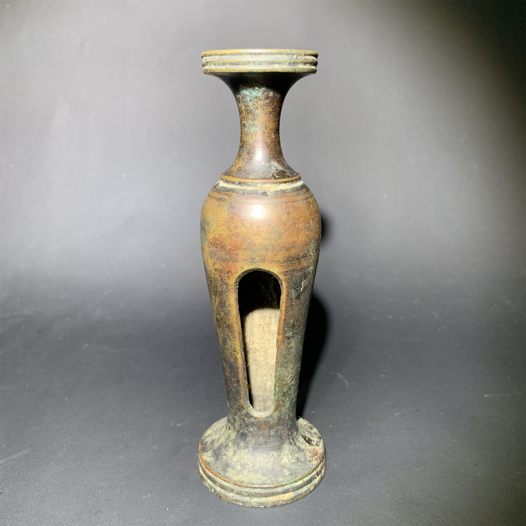 明代文房铜花插/山东省传承文物商店库出091905