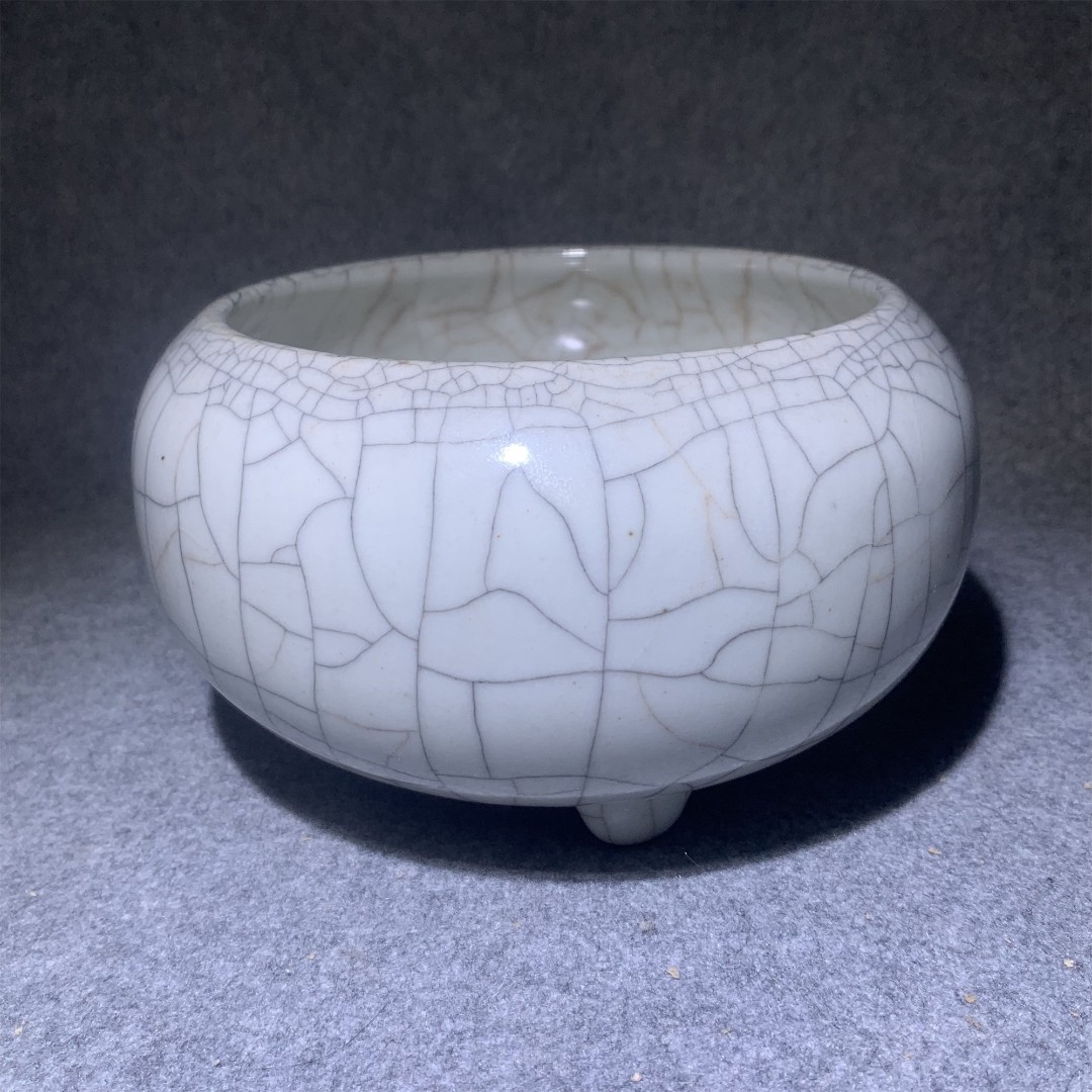 清乾隆哥窑笔洗/山东省传承文物商店库出033031#