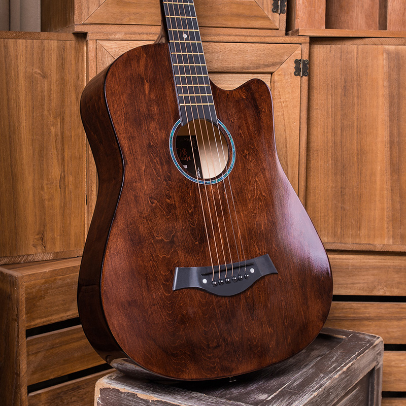 亮光初学者民谣木吉他38寸41寸学生新手专用乐器男女生入门