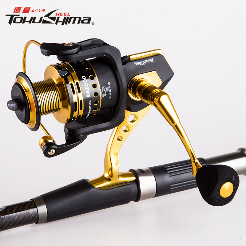 【清仓】德岛SA纺车轮全金属12轴渔轮鱼轮鱼线轮海杆轮海竿