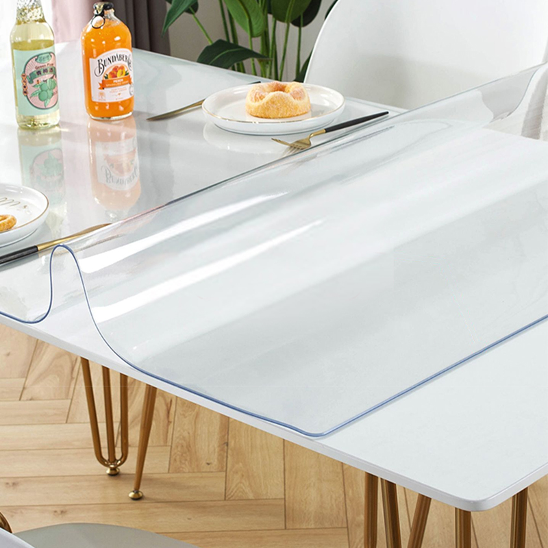 【厚4.0mm】软玻璃餐桌垫软pvc 长方形玻璃餐桌垫防烫防油