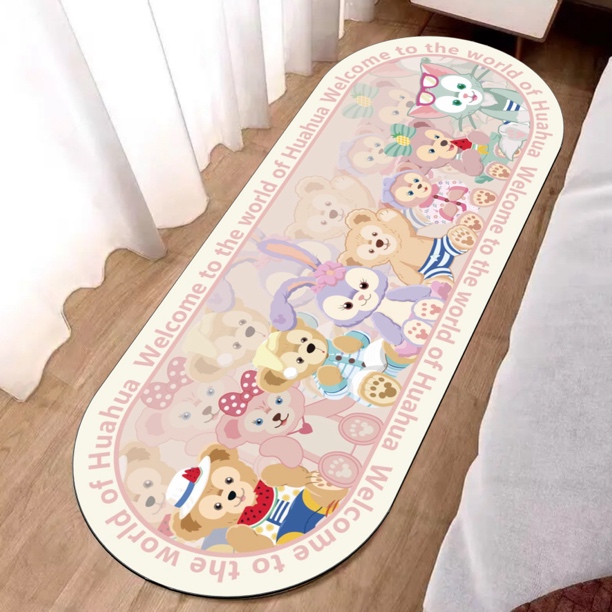 【星贝乐园】仿羊绒卧室主卧卡通床边客厅可爱风地毯床边沙发地垫福