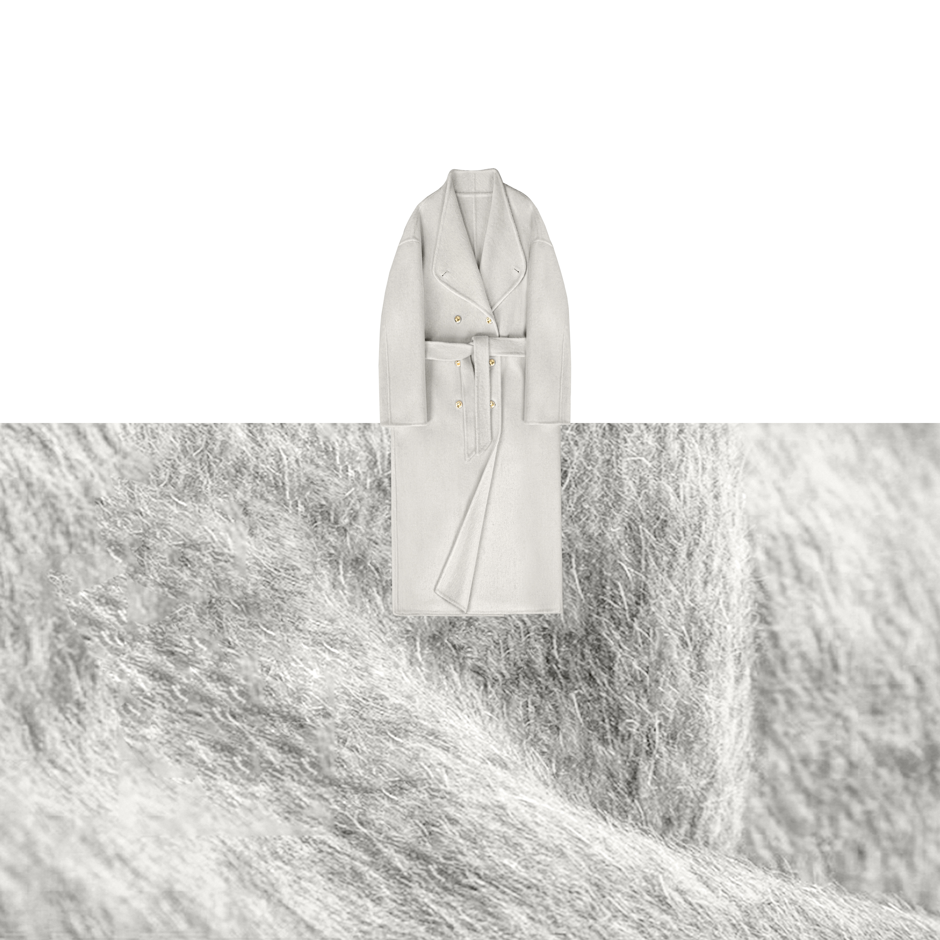 【月宫仙子】设计师款时尚秋冬双面羊毛大衣