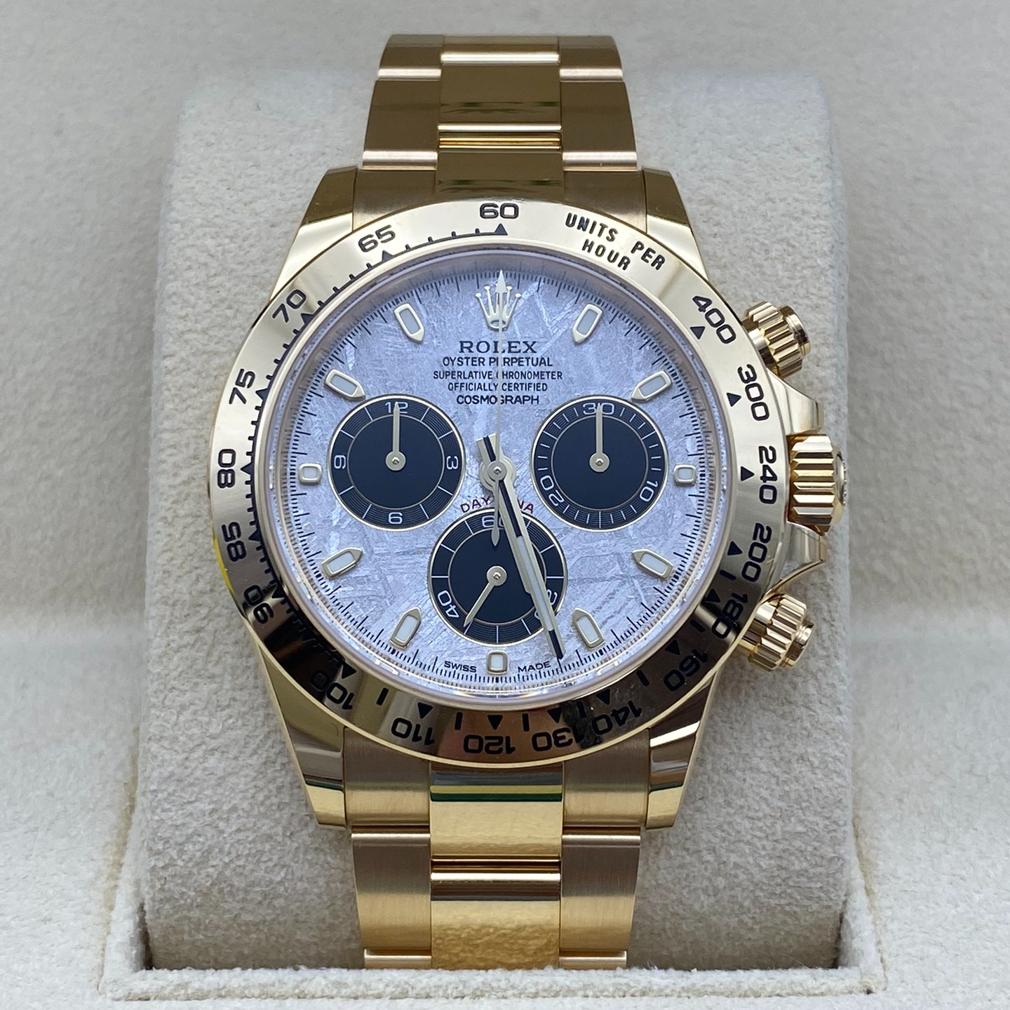 全新未使用 Rolex/劳力士 116508黄金陨石迪通拿全套未使用品