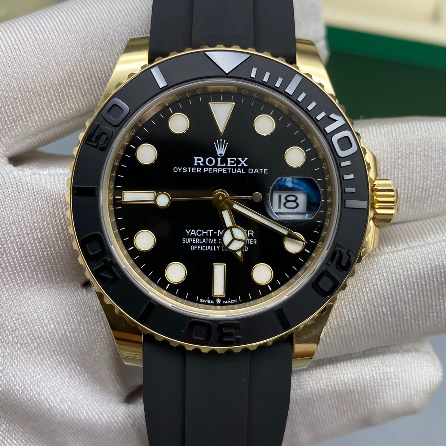 全新未使用 Rolex/劳力士 226658胶带黄金游艇 全套