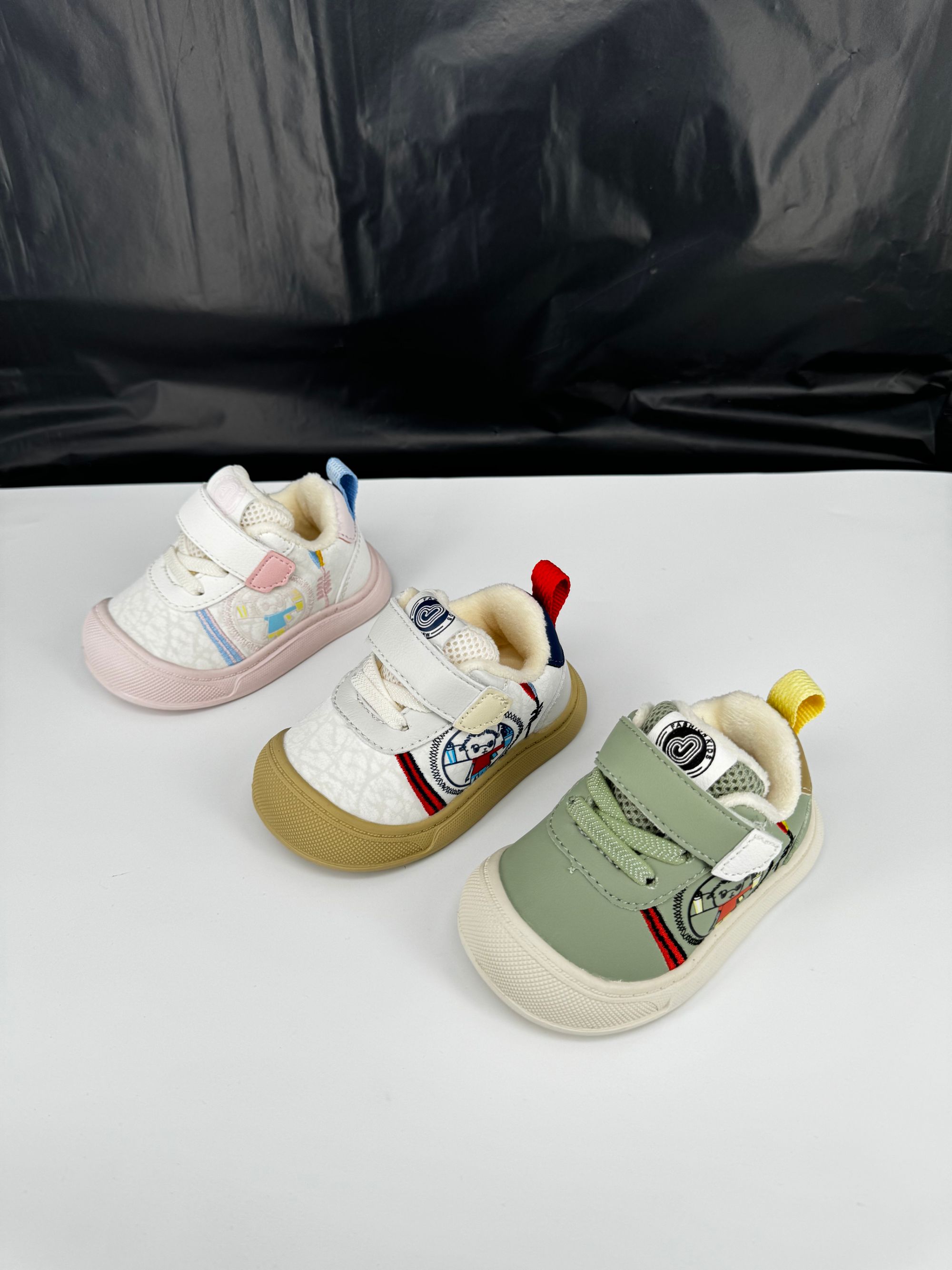 5205-儿童时尚冬季加绒舒适透气软底学防滑步机能关键鞋小童