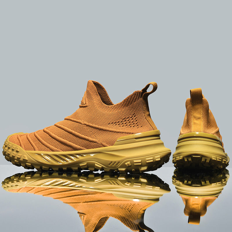 哥美伦亚袜子鞋一脚蹬户外2040春秋季登山鞋网面男鞋休闲运动鞋子