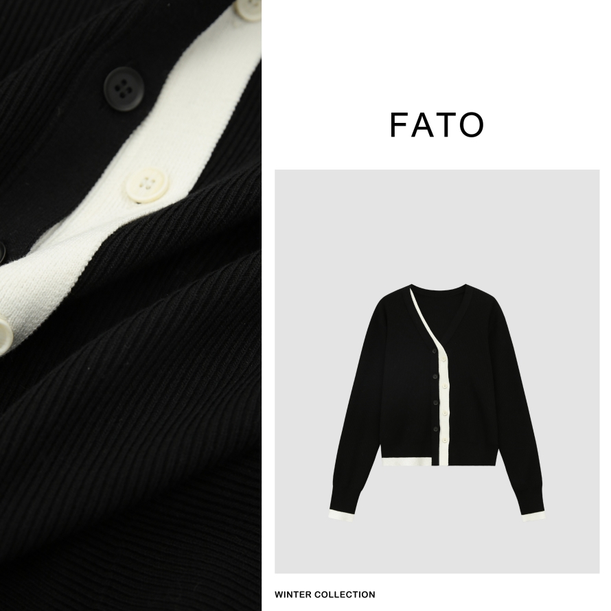 fattonny郑买买【奥利奥显瘦开衫】超显瘦春季气质开衫 CC31228M1