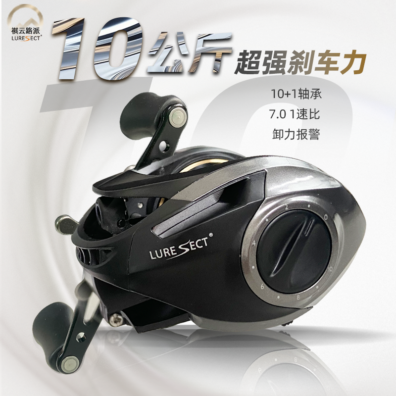 路派全新正品小坦克打黑专用大物雷强水滴轮防炸线鱼轮路亚海钓