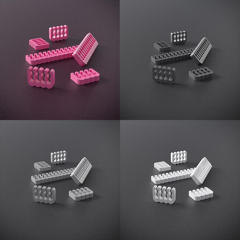 电脑机箱40显卡线梳PC喷漆透明PP乳白色卡模组延长线梳整理线神器