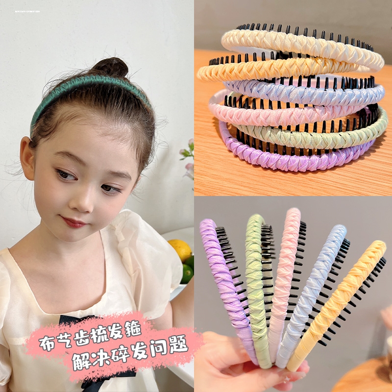 碎发神器质感少女精致发饰ins防滑显白头饰带齿发箍甜妹压发百搭