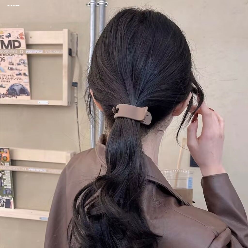 夹子发卡头饰新款盘发少女显白简约马尾夹简约精致2023小众质感