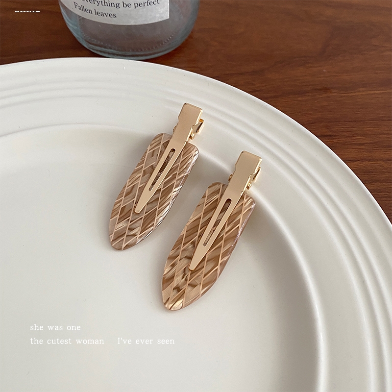 气质简约少女无痕纹理发夹碎发化妆甜妹刘海夹发饰质感显白设计