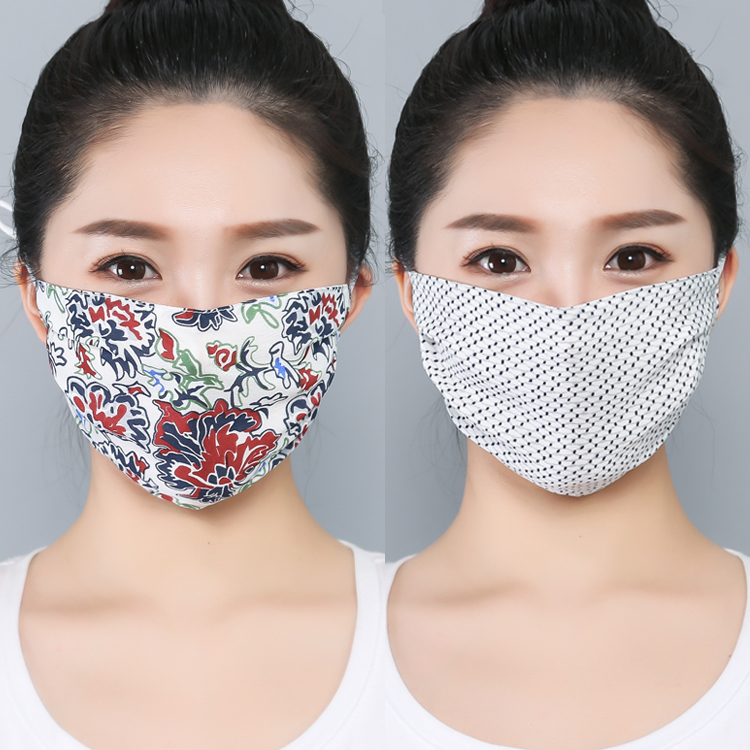 欧奉春秋双绉真丝口罩桑蚕丝双层男女薄款防晒透气防紫外线面纱